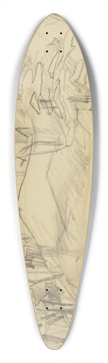 Anny Dollschein - Haus im Wald 39.3 inch art pintail longboard deck