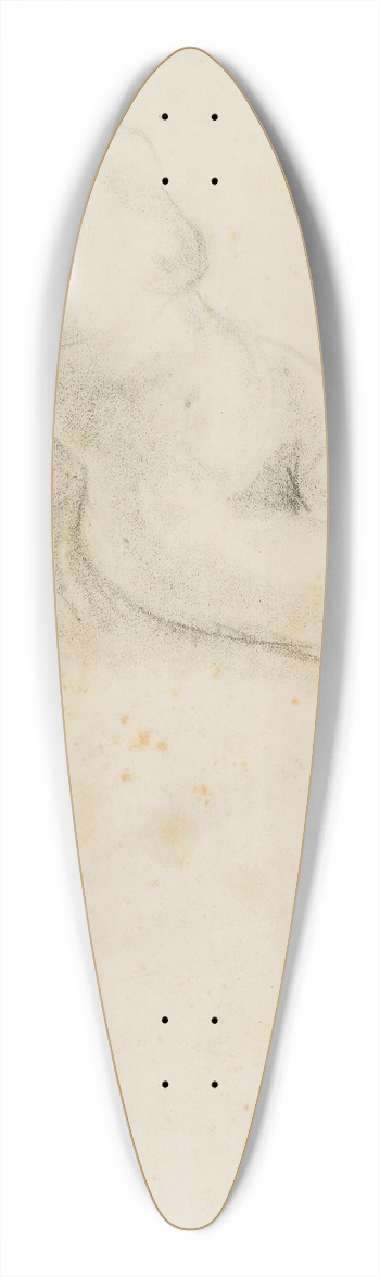 Anny Dollschein - Sitzender weiblicher Akt 39.3 inch art pintail longboard deck
