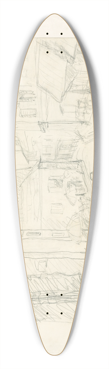 Anny Dollschein - Strae 39.3 inch art pintail longboard deck