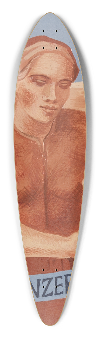 Anny Dollschein - Winzerin 39.3 inch art pintail longboard deck