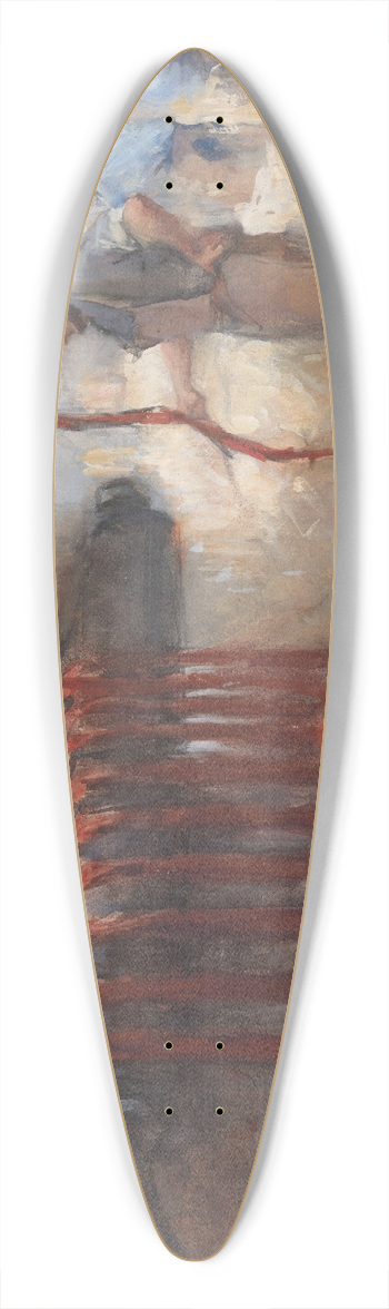 Anthon Gerhard Alexander van Rappard - In de roodververi 39.3 inch art pintail longboard deck