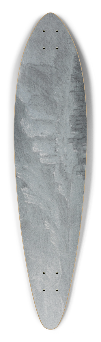 Anthony Devis - Lake and mountains 39.3 inch art pintail longboard deck