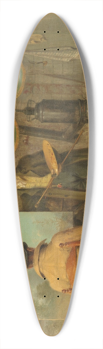 Anthony Oberman - The Artist at his Studio 39.3 inch art pintail longboard deck