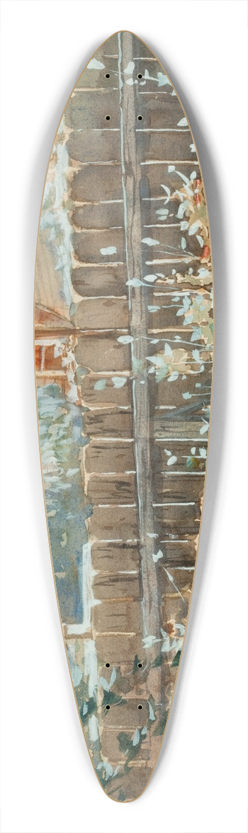 Anthony Thieme - Floral Garden 39.3 inch art pintail longboard deck