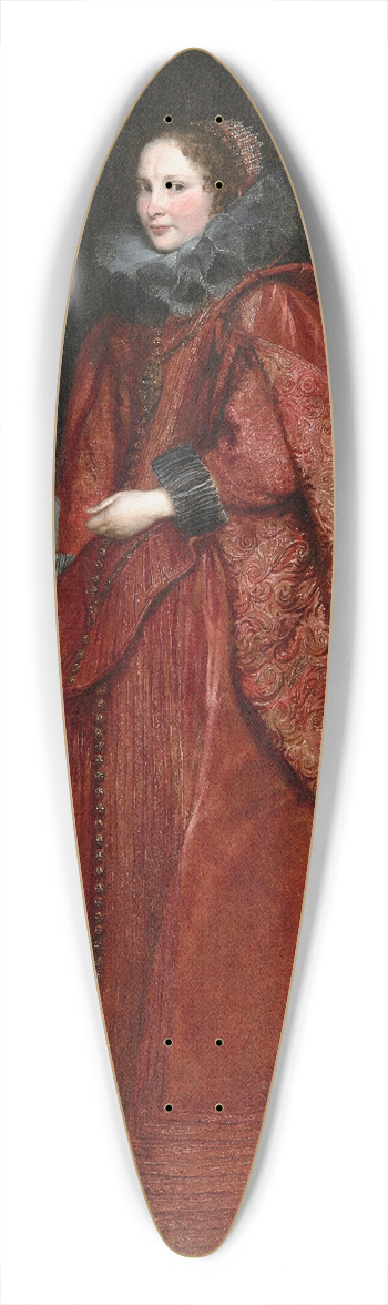 Anthony van Dyck - A Genoese Lady with Her Child 39.3 inch art pintail longboard deck