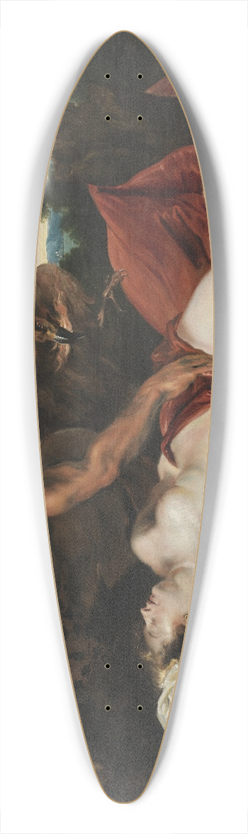 Anthony van Dyck - Jupiter and Antiope 39.3 inch art pintail longboard deck