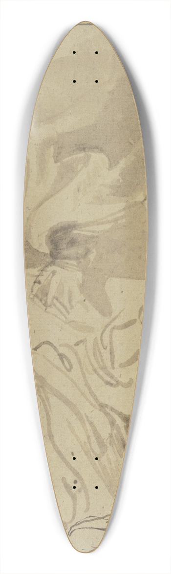 Anthony van Dyck - Studienblatt; Sieben Heilige 39.3 inch art pintail longboard deck
