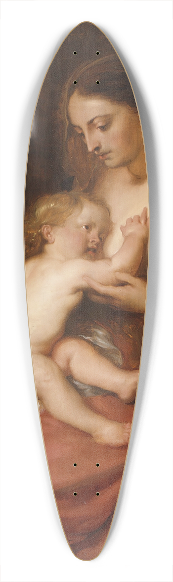 Anthony van Dyck - Virgin and Child 39.3 inch art pintail longboard deck