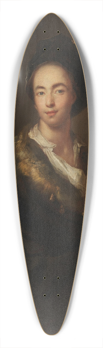 Antoine Pesne - Selbstbildnis 39.3 inch art pintail longboard deck