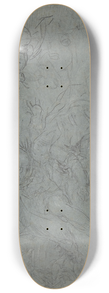 Januarius Zick - Venus Lamenting the Dead Adonis (or Diana and Endymion) 8.25 inch art skate deck