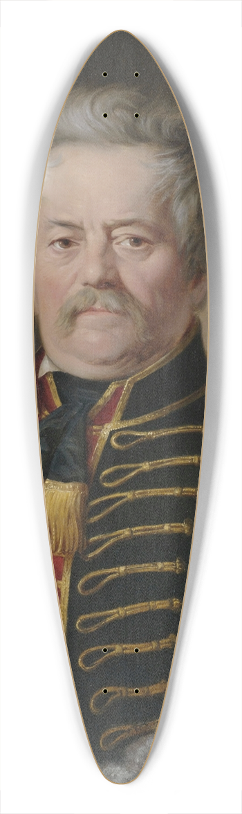 Anton Ebert - Bildnis eines vornehmen Herrn in Husarenuniform 39.3 inch art pintail longboard deck