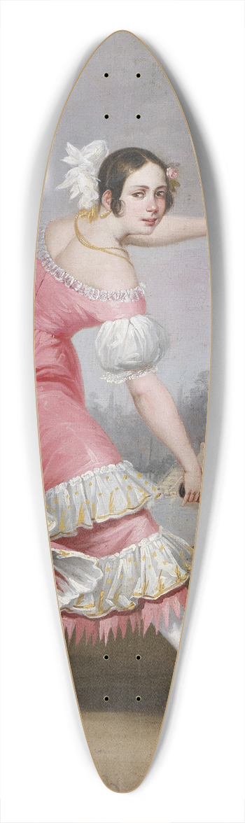 Antonio Cabral Bejarano - A Bolero Dancer 39.3 inch art pintail longboard deck