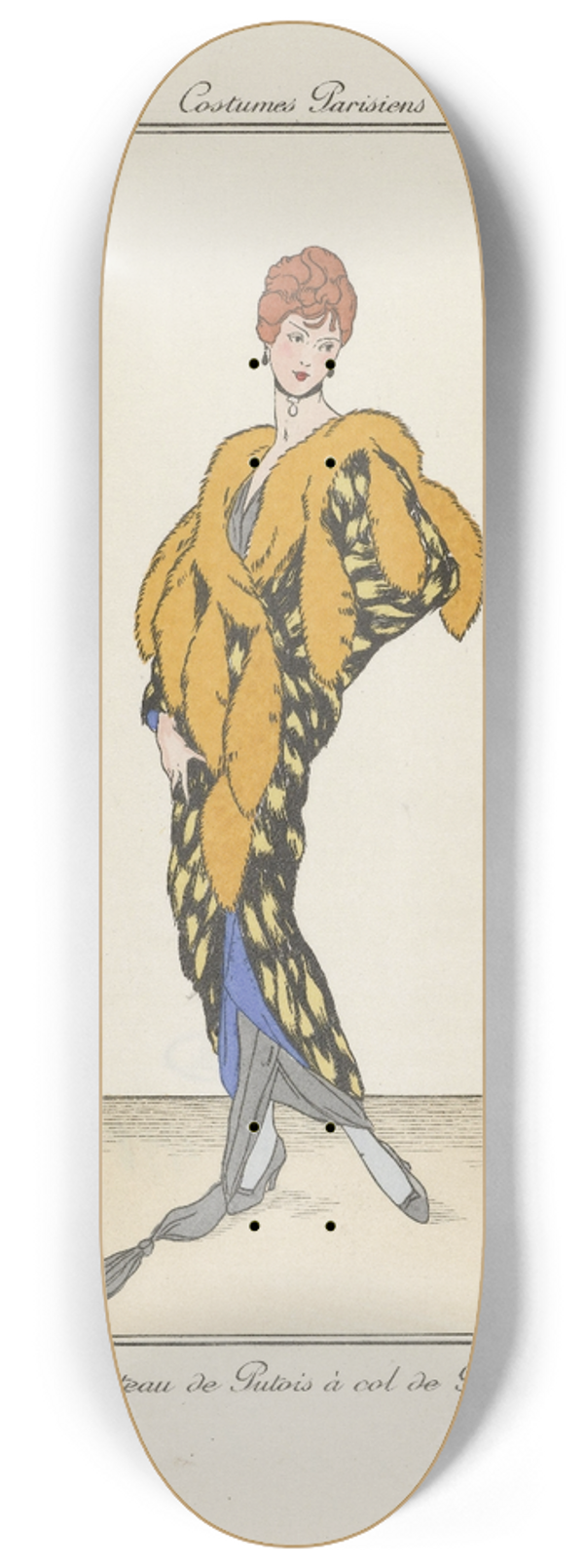 Jan van Brock - Manteau de Putois 8.25 inch art skate deck