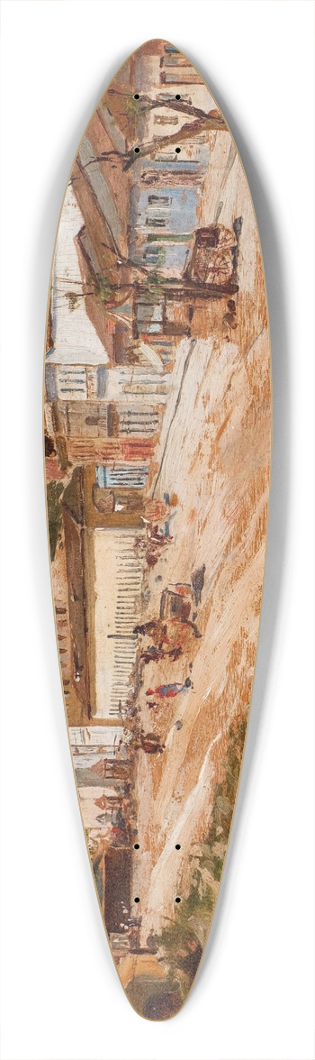 Antonio Ferrigno - Rua 25 de maro 39.3 inch art pintail longboard deck