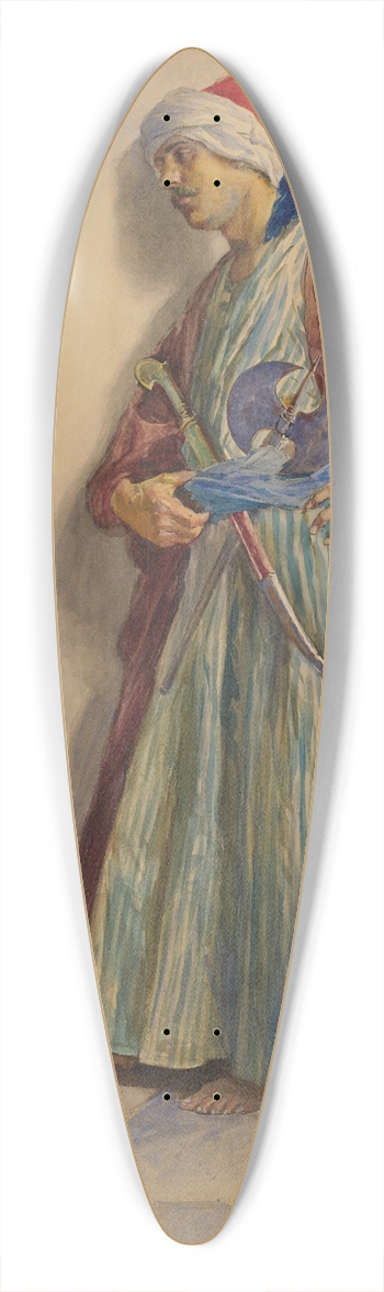Antonio Gargiullo - Standing Guard 39.3 inch art pintail longboard deck