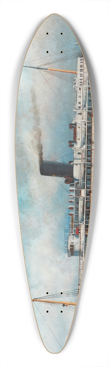 Antonio Jacobsen - Lenape 39.3 inch art pintail longboard deck