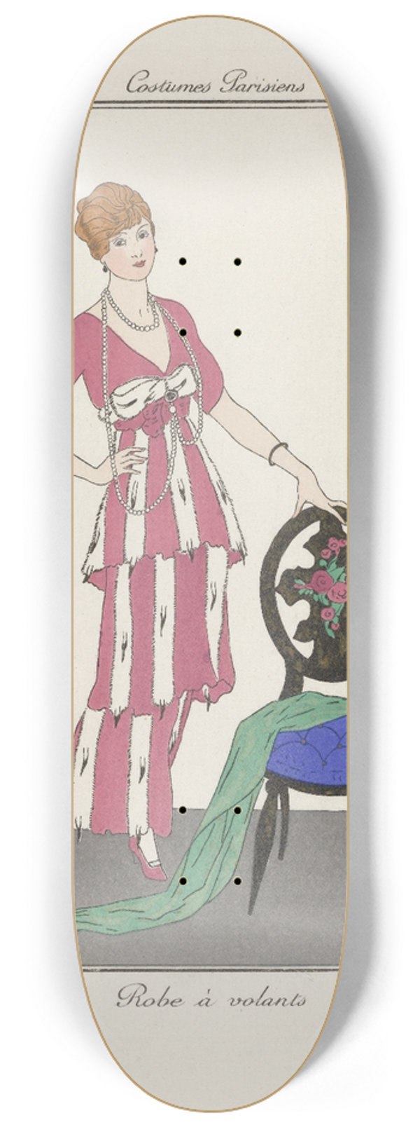 Jan van Brock - Robe  volants 8.25 inch art skate deck