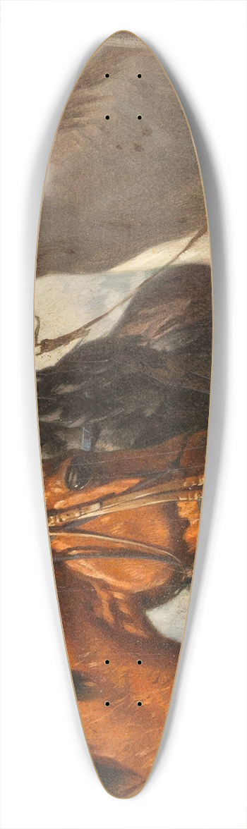 Anton Josef Strassgschwandtner - Three horses 39.3 inch art pintail longboard deck