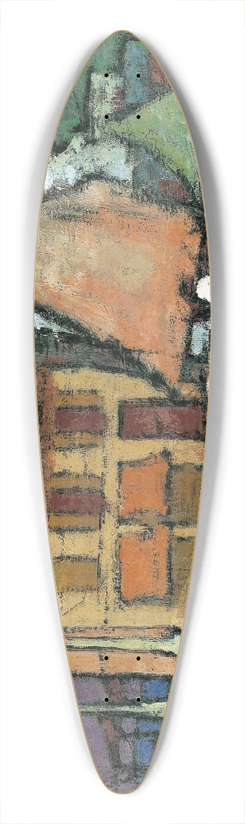 Anton Kerschbaumer - Am Hafen von Malcesine 39.3 inch art pintail longboard deck