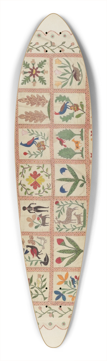 Arlene Perkins - Applique Bedspread 39.3 inch art pintail longboard deck