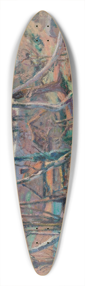 Armand Guillaumin - Moulin, Bouchardon 39.3 inch art pintail longboard deck
