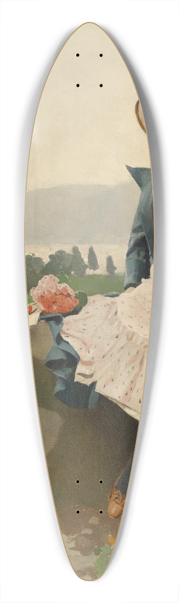 Arnaldo Ferraguti - In Erwartung 39.3 inch art pintail longboard deck