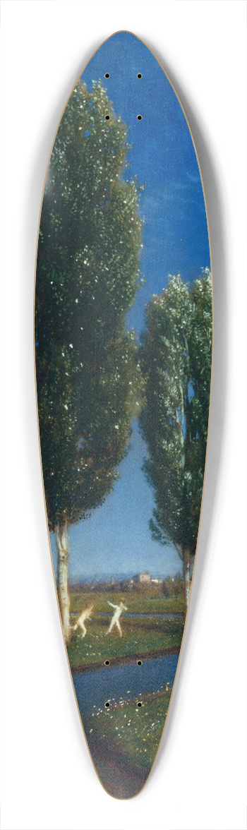 Arnold Bcklin - Summer Day 39.3 inch art pintail longboard deck