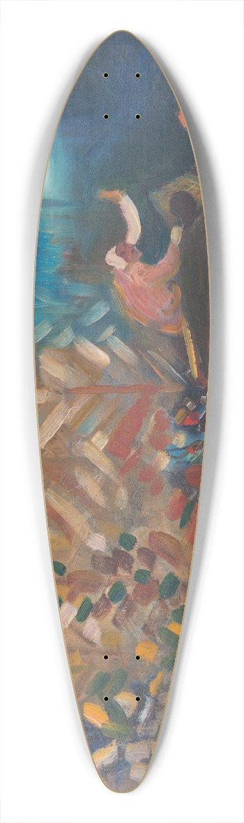 Arnold Peter Weisz-Kubnan - Carrying the Sick 39.3 inch art pintail longboard deck