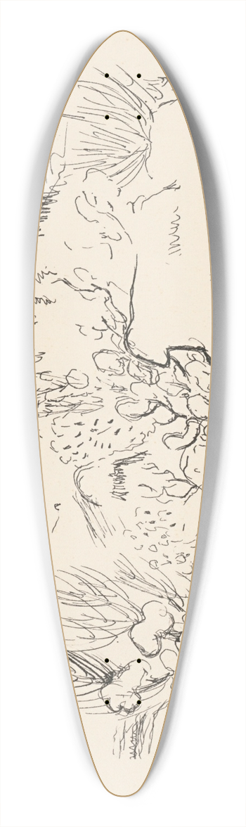 Arnold Peter Weisz-Kubnan - Mu za dedinou 39.3 inch art pintail longboard deck