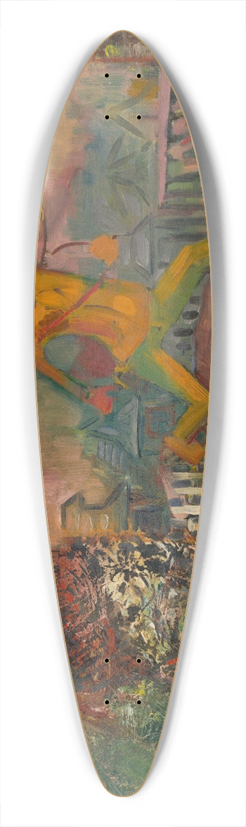 Arnold Peter Weisz-Kubnan - Running Hunter with a Rifle 39.3 inch art pintail longboard deck