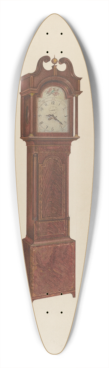 Arsen Maralian - Tall Clock 39.3 inch art pintail longboard deck