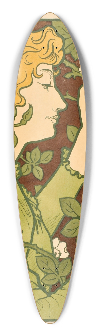 Arsne Herbinier - Salon des Cent 39.3 inch art pintail longboard deck