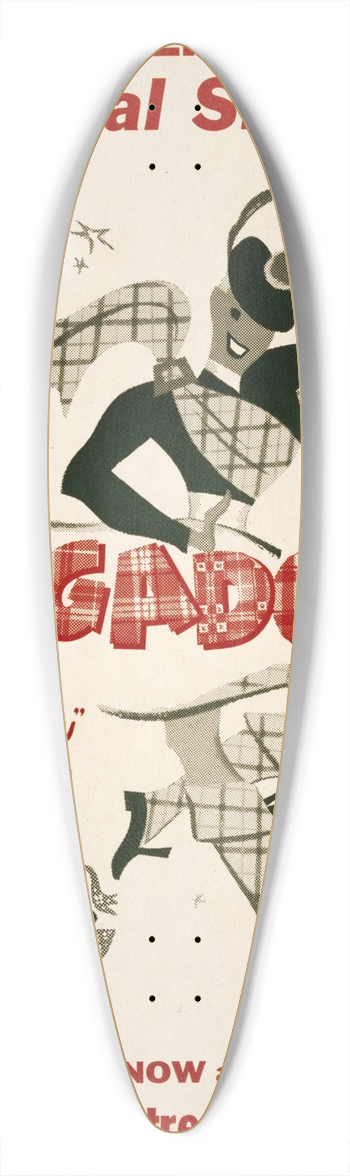 Artcraft Lithograph - Brigadoon 39.3 inch art pintail longboard deck