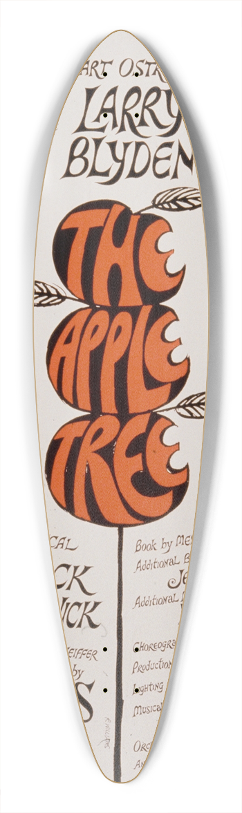 Artcraft Lithograph - The apple tree 39.3 inch art pintail longboard deck