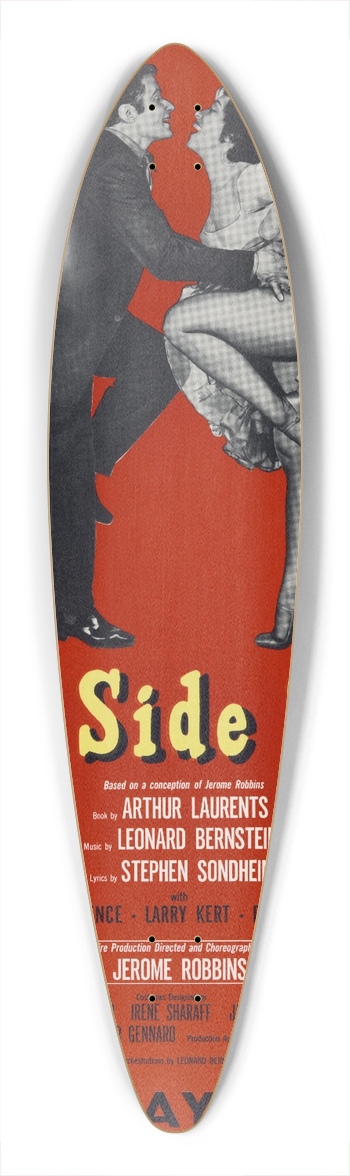 Artcraft Lithograph - West side story 39.3 inch art pintail longboard deck