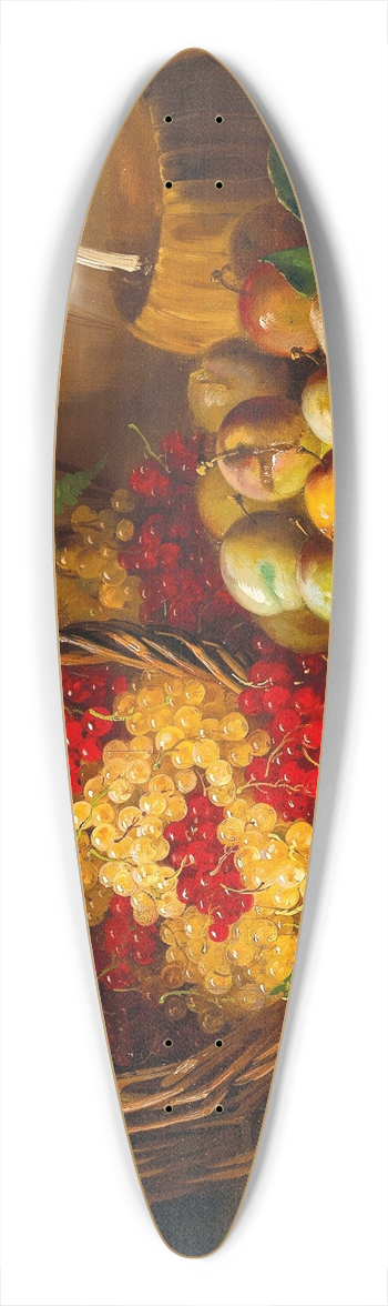 Arthur-Alfred Brunel de Neuville - Still Life with Currants and Plums 39.3 inch art pintail longboard deck