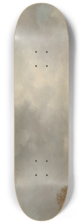 Jan van Goyen - Panoramic View of a River with Low-lying Meadows 8.25 inch art skate deck