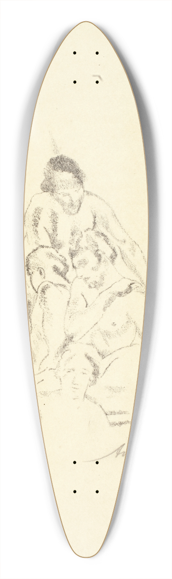 Arthur Bowen Davies - Pyramid 39.3 inch art pintail longboard deck