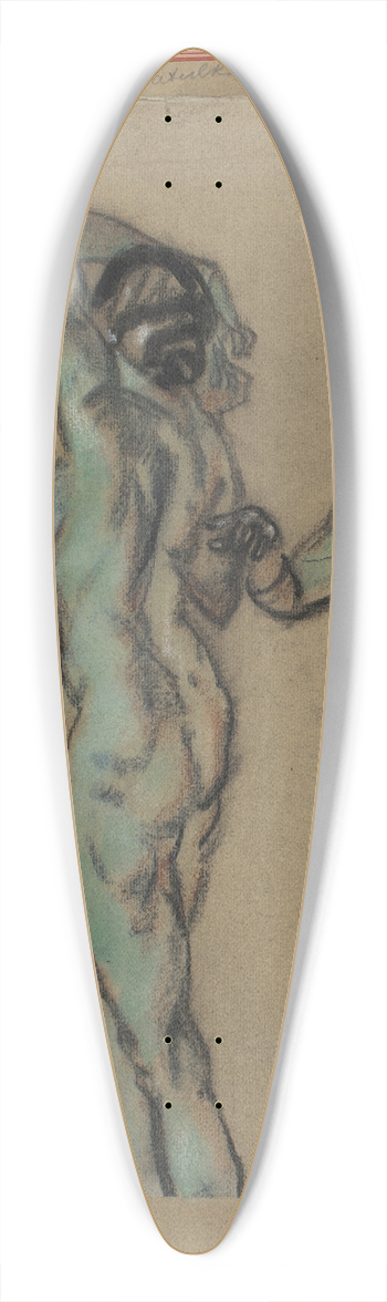Arthur Bowen Davies - The Three Graces (East Indian Worship) 39.3 inch art pintail longboard deck