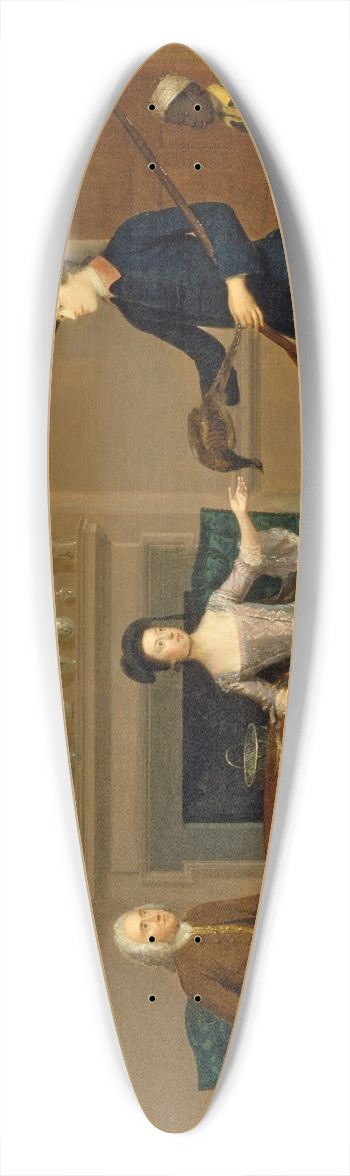 Arthur Devis - John Orde, His Wife Anne, And His Eldest Son William 39.3 inch art pintail longboard deck