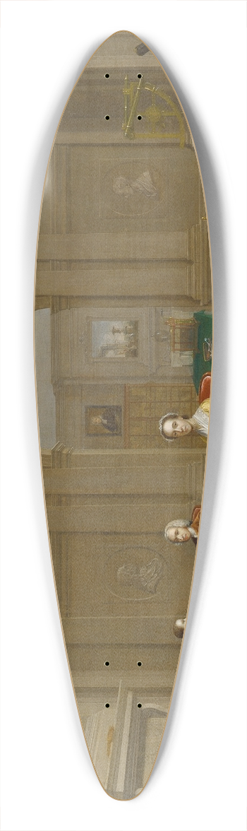 Arthur Devis - The John Bacon Family 39.3 inch art pintail longboard deck