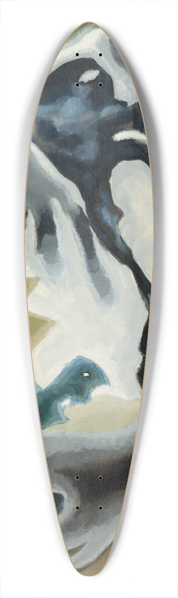 Arthur Dove - BarnyardFantasy 39.3 inch art pintail longboard deck