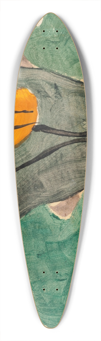 Arthur Dove - Sun Through Tree II 39.3 inch art pintail longboard deck