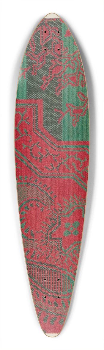 Arthur G. Merkley - Carpet 39.3 inch art pintail longboard deck