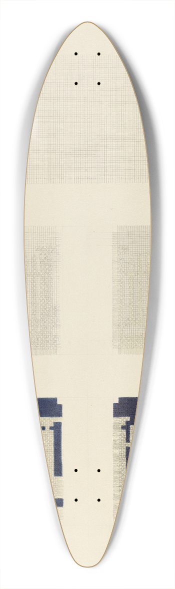 Arthur G. Merkley - Chart of Coverlet Thread Construction 39.3 inch art pintail longboard deck