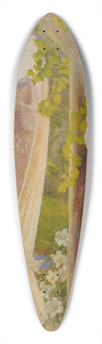 Arthur Hughes - The Annunciation 39.3 inch art pintail longboard deck