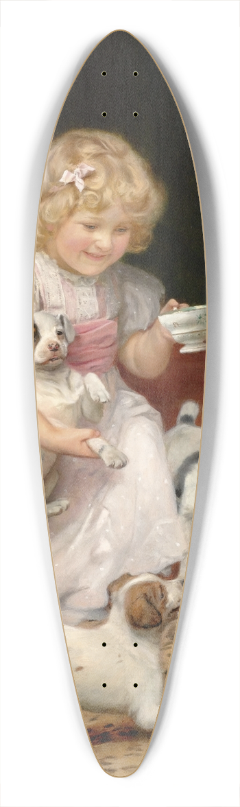 Arthur John Elsley - Too Hot 39.3 inch art pintail longboard deck