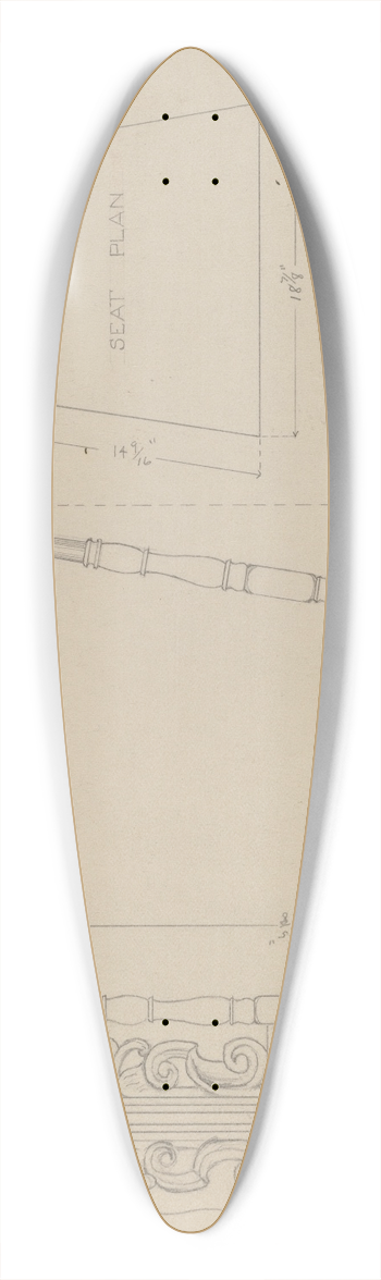 Arthur Johnson - High-Back Side Chair 39.3 inch art pintail longboard deck