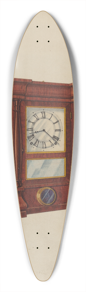 Arthur Mathews - Seth Thomas Clock 39.3 inch art pintail longboard deck