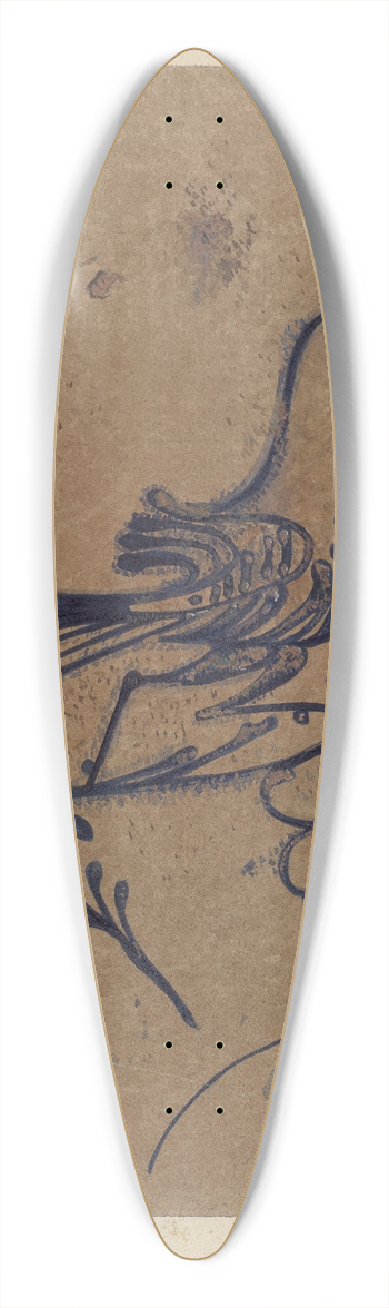 Arthur Mathews - Stoneware Jug 39.3 inch art pintail longboard deck